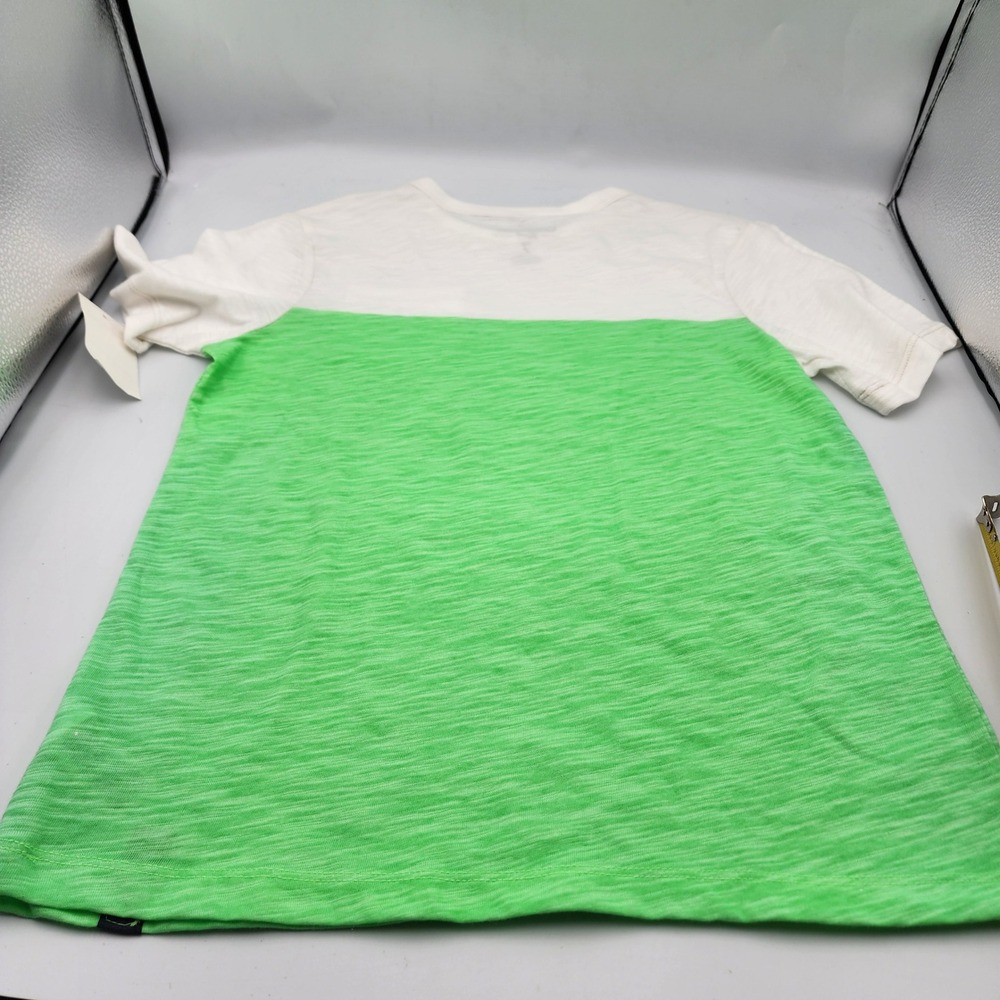 OshKosh Bgosh Boys Colorblock Pocket T-Shirt‎ Kids Top, White/Green, Size 7 - Picture 8 of 9